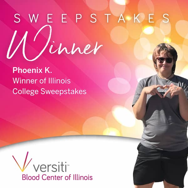 Phoenix K. College Sweepstakes Winner